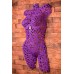 Манекен женский арт - деко из металлических шайб Georgia 01603 фиолетовый