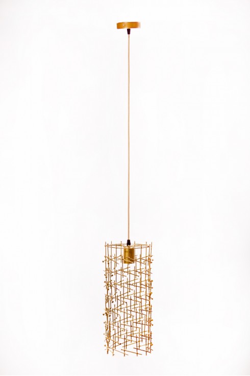 Світильник підвісний BARREL 400 золотий