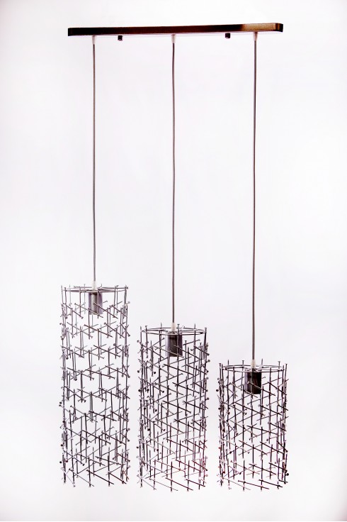 Світильник підвісний PYRAMIDE срібний