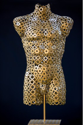 Манекен чоловічий арт-деко із металевих шайб Arkansas 01305А