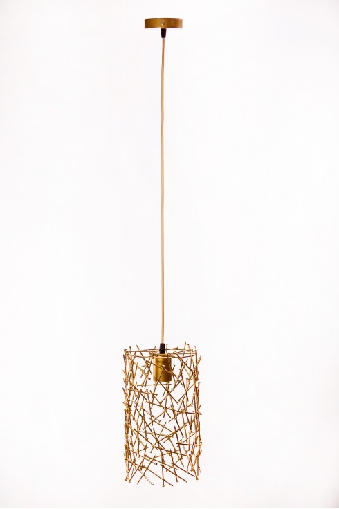 Світильник підвісний BARREL RANDOM 300 золотий