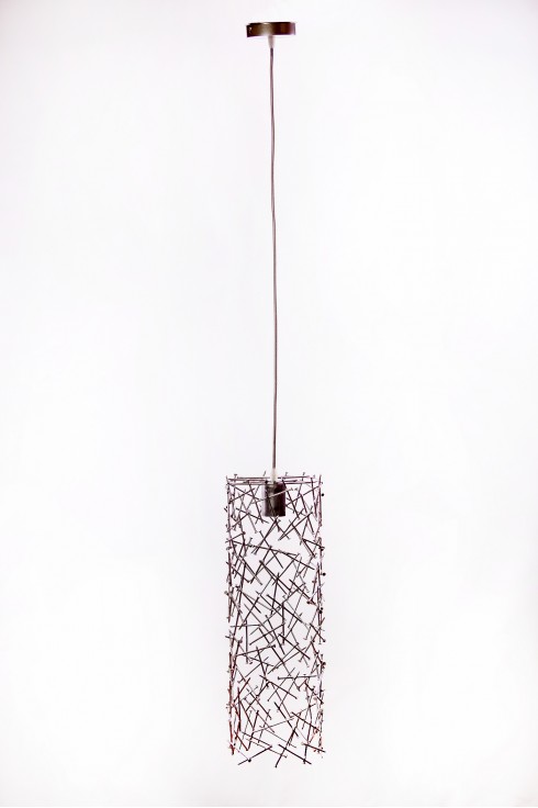 Світильник підвісний BARREL RANDOM 500 срібний