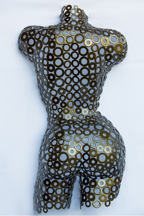 Манекен жіночий арт-деко із металевих шайб Iowa 02203