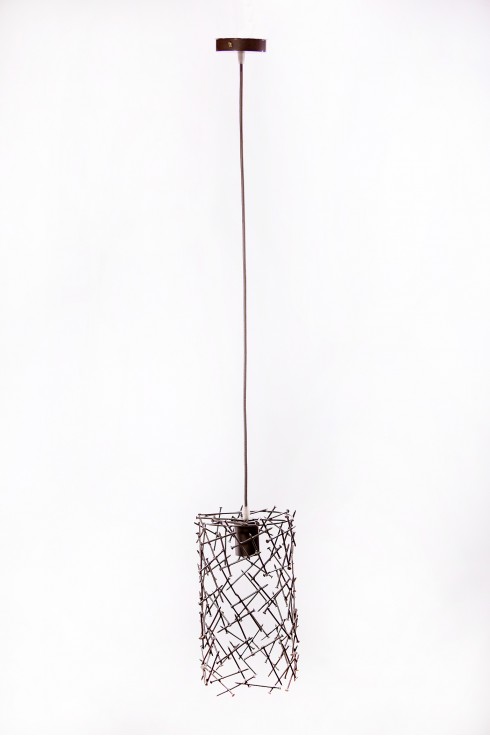 Світильник підвісний BARREL RANDOM 300 темно-сірий