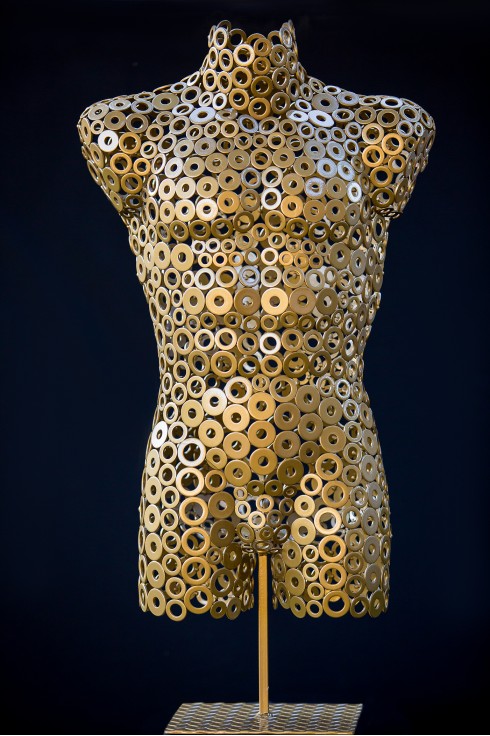 Манекен чоловічий арт-деко із металевих шайб Arkansas 01305А