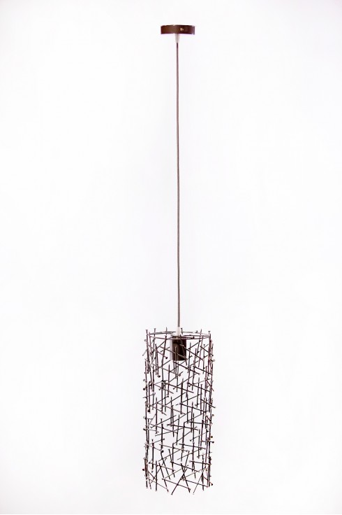 Світильник підвісний BARREL 400 темно-сірий